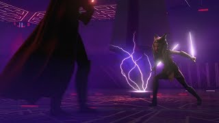 Darth Vader Vs Ahsoka  Full Duel Twilight Of The Apprentice  A World Between Worlds [upl. by Dyl]