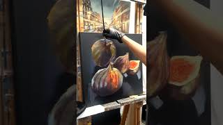 Making of quotFIGSquot Painting by oil on canvas timelaps [upl. by Darce265]