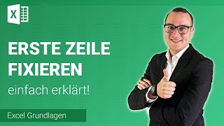 ERSTE ZEILE fixieren einfach erklärt  Lerne Microsoft Excel ✅ [upl. by Lerej]