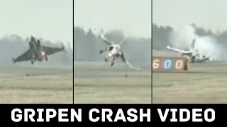 Incredible JAS39 Gripen crash 1989 [upl. by Ymmot]