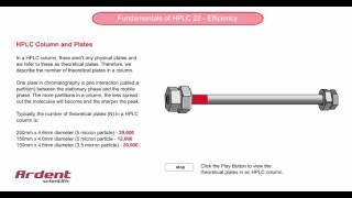 Fundamentals of HPLC 22  HPLC Column and Plates [upl. by Joshia334]