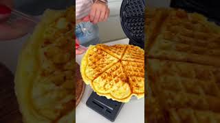 Käse Protein Waffeln 😋 shorts rezept protein [upl. by Ramso]