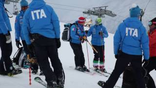 Italian Ski Team training at Carosello 3000 Livigno [upl. by Hinkle]