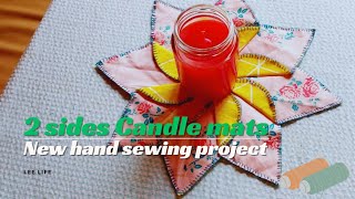 Adorable candle matplacemats⭐New hand sewing project [upl. by Col]