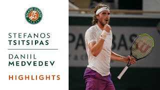 Stéfanos Tsitsipás vs Daniil Medvedev  Quarterfinals Highlights I RolandGarros 2021 [upl. by Pineda319]