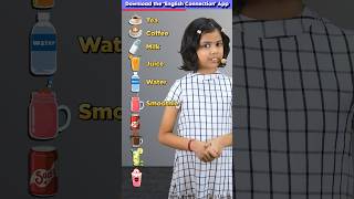 10 Beverages🍹 in English  Learn with Adi  Kids Adi Connection shorts [upl. by Eppes513]