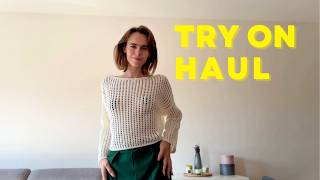 SEE THROUGH MESHY SWEATER TRY ON HAUL [upl. by Ayaladnot313]