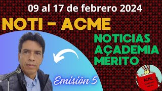 Noti Acme Emisión 5 [upl. by Madancy]