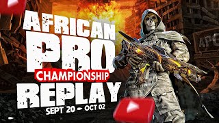 Stream Replay African Pro Championship  Semi Finals [upl. by Ikila]