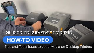 How to Load Media on Desktop Printers  Zebra [upl. by Eiramnaej]