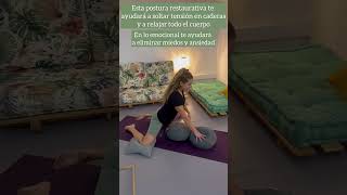 Hazte un mimo Yoga en casa ♻️ ASANA RESTAURATIVA ♻️ yoga yinyoga asana [upl. by Shelah21]