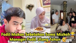 Fadil Makan Bareng Miskah Manager Fadil Ulang Tahun [upl. by Aniral]