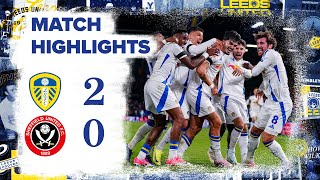 Highlights  Leeds United 20 Sheffield United  Struijk and Joseph goals win Yorkshire derby [upl. by Sibyls]