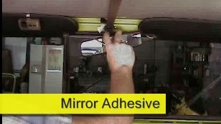 Rear View Mirror Adhesive  How To DIY [upl. by Elleirua677]