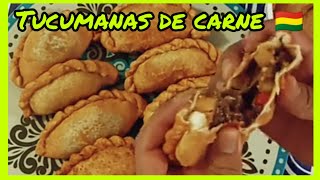 COMO PREPARAR TUCUMANAS DE CARNE BOLIVIANAS 🇧🇴 [upl. by Aifoz]