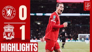 HIGHLIGHTS Unreal Scenes as Virgil van Dijk Wins Carabao Cup At Wembley Chelsea 01 Liverpool [upl. by Nial]