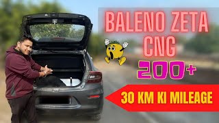 Baleno Zeta CNG 2023 City Mileage Test baleno trending [upl. by Beshore]