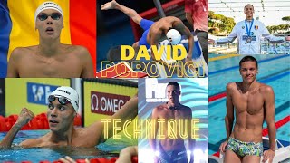 David Popovici Technique 100 free 200 free [upl. by Koblas]