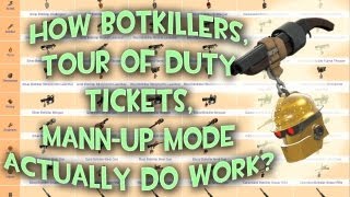 TF2  FAQ How DO Botkillers ToD tickets Mannup mode work [upl. by Ray]