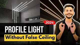 Profile light in ceiling without false ceiling  SAVE MONEY amp TIME  Houme India [upl. by Attelliw868]