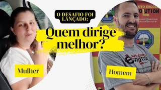 QUEM DIRIGE MELHOR HOMEM x MULHER youtube autoescola simulador [upl. by Ovid]