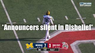 Michigans Kickers Completely BROKE Ohio State [upl. by Tristis832]