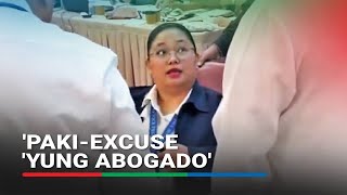 Youre out of order OVP lawyer removed from House probe after refusing to take oath [upl. by Rozelle]