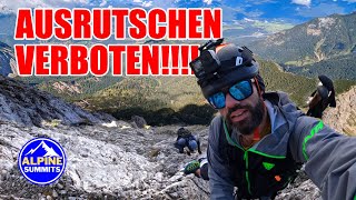 Bergtour Wörner  Karwendel  AUSRUTSCHEN VERBOTEN [upl. by Buckingham]