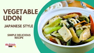 Vegetarian Udon Stirfry  Easy Japanese Vegan Yaki Udon [upl. by Liebman]