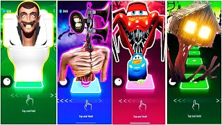 SKIBIDI TOILET 🆚 EXTRA SLIDE 🆚 BUS EATER 🆚 HOUSE HEAD 🆚 ODDBODS  Tiles Hop EDM Rush [upl. by Slin523]