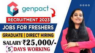 Genpact Jobs For Freshers  Genpact Hiring 2023  Genpact Recruitment 2023  Job Vacancy 2023 [upl. by Eelinej]