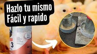 comederos para pollos economico y fácil como hacerlo [upl. by Cacie]