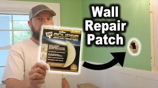 Quickest and Easiest Drywall Patch Ever  Dap Eclipse Rapid Wall Repair Patch [upl. by Quiteria]