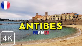 Antibes France 4K Walking Tour of Côte dAzur 🇫🇷 [upl. by Elfrieda]