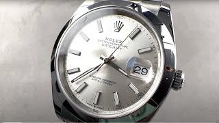 Rolex Oyster Perpetual Datejust 41 126300 Rolex Watch Review [upl. by Eilyac]