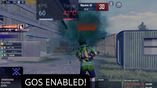 Samsung S22 Exynos 2200 PUBG mobile 60 FPS test with GOS Shorts [upl. by Nesrac]