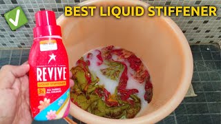 Revive instant starch Review  How to starch clothes  How to use Revive Liquid stiffener  Revive [upl. by Aneahs23]