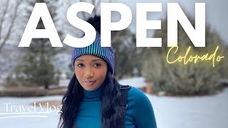 GIRLS TRIP TO ASPEN COLORADO Exploring Aspen amp Snowmobile Adventure [upl. by Siradal542]