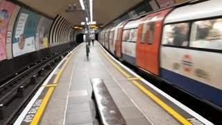 Clapham Common amp Clapham North  very narrow platforms  London Underground [upl. by Donatelli346]