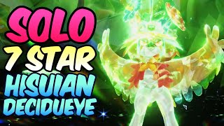 How to SOLO 7 Star Hisuian Decidueye raids in Pokemon Scarlet Violet [upl. by Ettennahs]