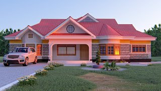 BEAUTIFUL MODERN 4 BEDROOM BUNGALOW HOUSE DESIGN [upl. by Gal]