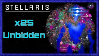 Stellaris The AI gets a 400 year head start to prepare for a x25 Unbidden endgame  550yr Timelapse [upl. by Wrigley]