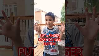 Put a finger down SCHOOL EDITION funny viral shorts maxsontoyreview relatable [upl. by Millisent131]