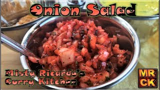 How to make Onion Salad to eat with Poppadoms by Misty Ricardos Curry Kitchen [upl. by Enneire321]