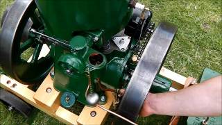 Starting amp Running the 1929 Lister Junior Engine [upl. by Nie]