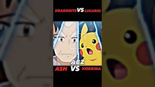 ash vs korrina pokemon ashattitude ashdragonite ash shortsviral short [upl. by Atikan]