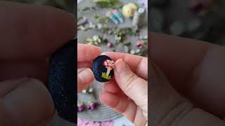 WIOSNA Haftowana broszka Muchomorek DIY  SPRING Embroidered brooch Toadstool DIY [upl. by Puto571]