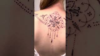 Ornamental Elegance Back amp Shoulder Tattoo [upl. by Cyrilla]