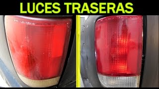 Como restaurar luces traseras del auto [upl. by Asetal]