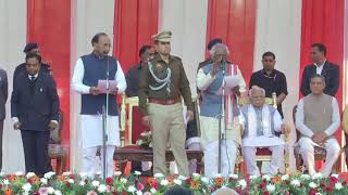 Oath Ceremony of Chief Minister Haryana and Ministers [upl. by Eixel]